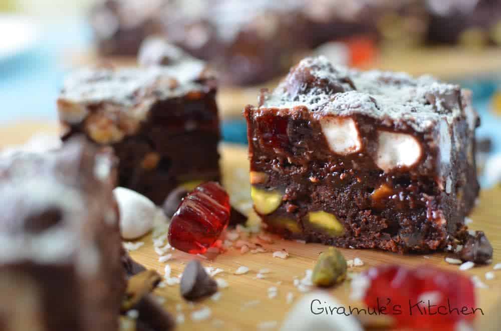 Fully Loaded Rocky Road Brownies