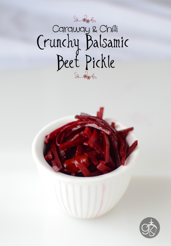Caraway & Chilli Crunchy Balsamic Beet Pickle