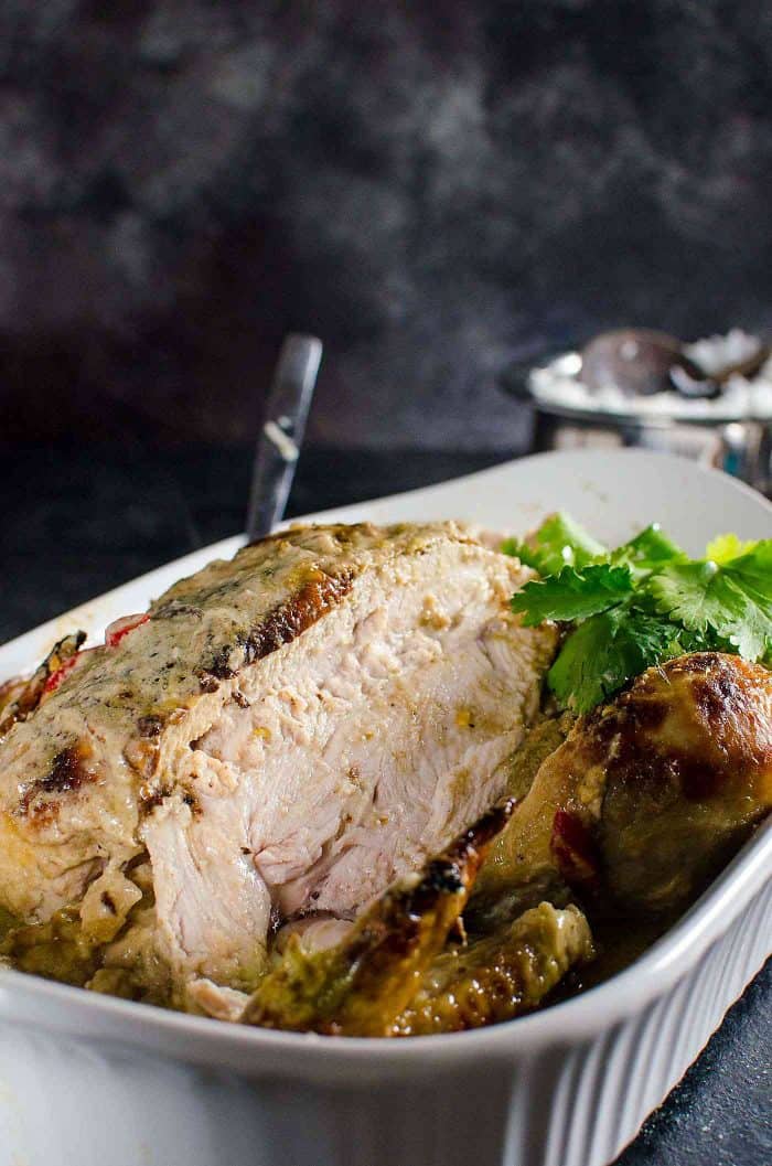 Thai Green Curry Roasted Chicken - Tips to make perfectly cooked, succulent flavorful Roast Chicken with a creamy and spicy Thai Green Curry gravy