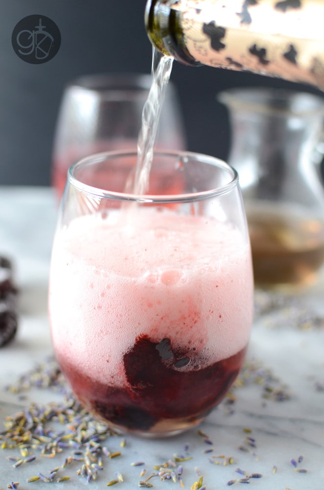 Lavender Syrup Blackberry Cocktail