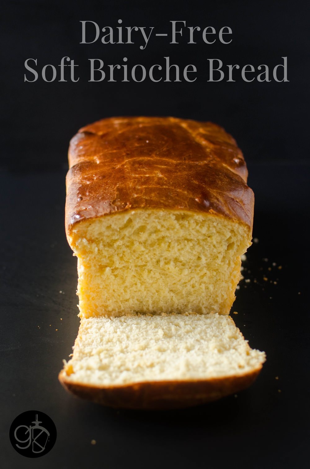 Soft and delicious Dairy Free Brioche Bread Loaf