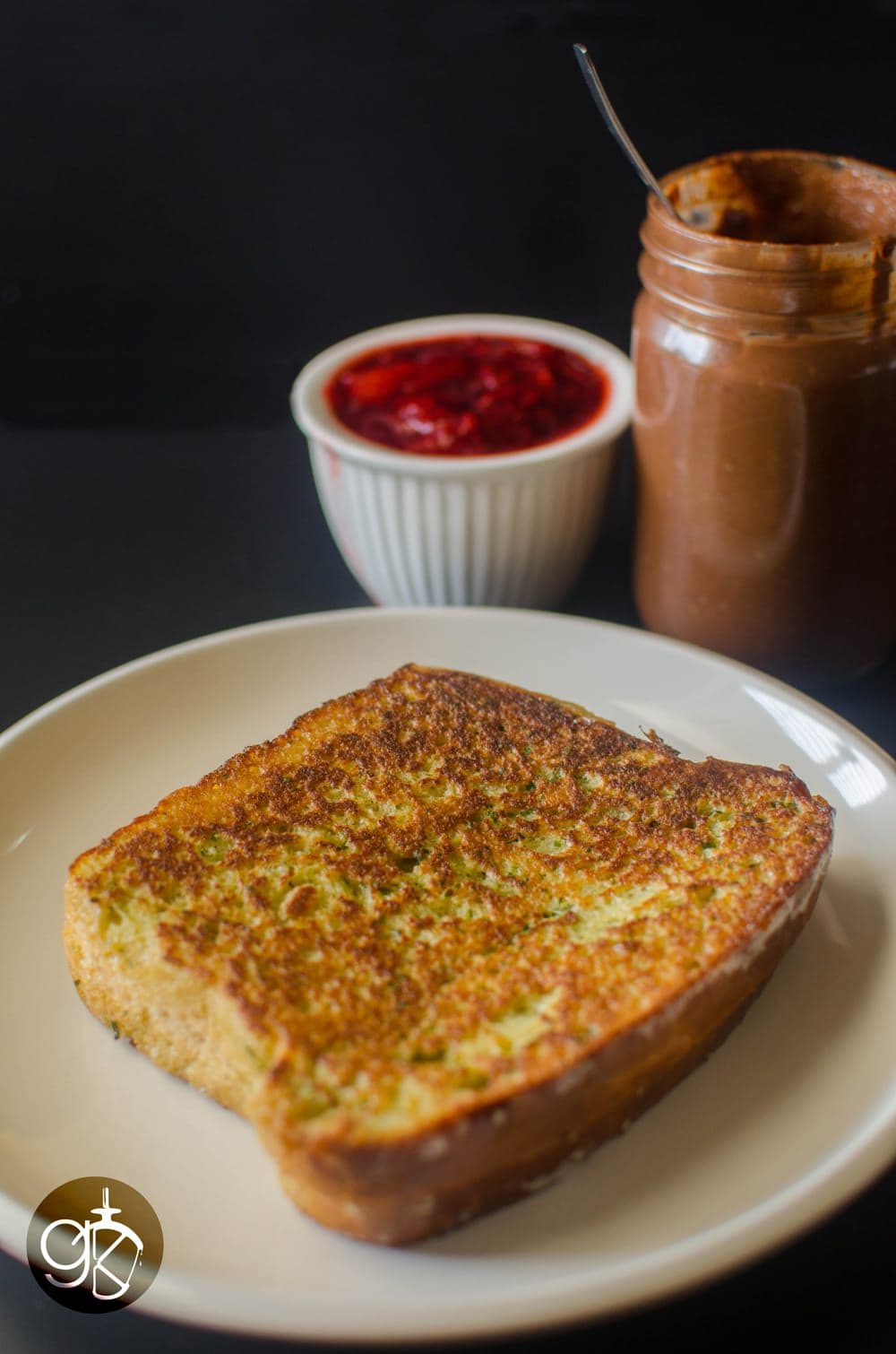 Dairy Free Basil and Nutella French Toast with Strawberry Black Pepper Compote