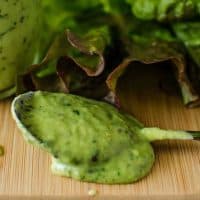 Creamy Kiwifruit and Avocado Salad Dressing - Gluten Free and Vegan - Ready in minutes, it's so easy to make and absolutely delicious on salads AND as a dip!