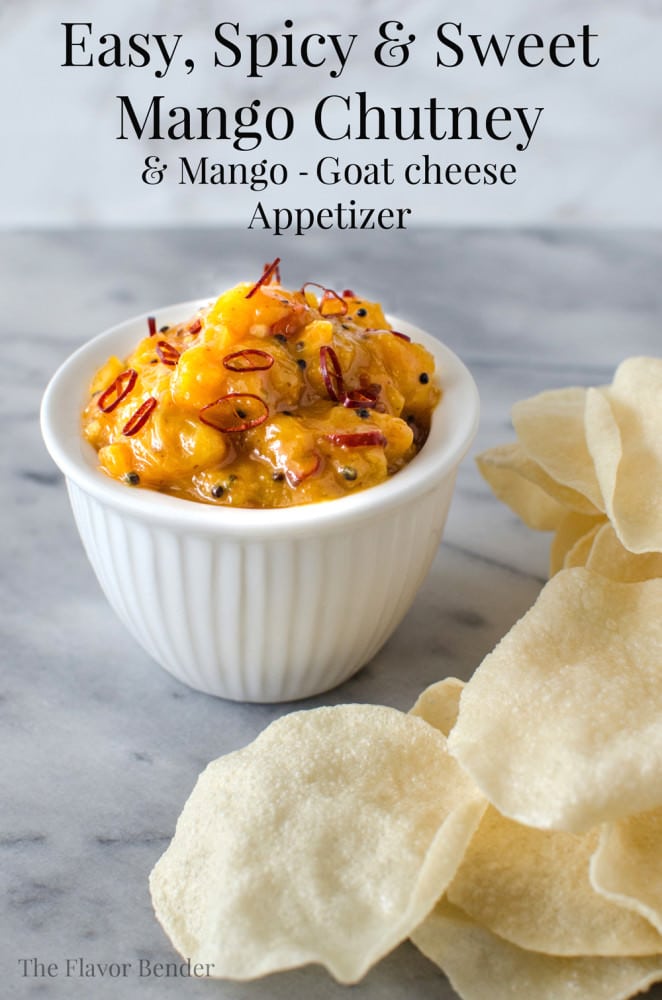 Easy Mango Chutney Appetizers - Recipe for a Gluten Free, Easy Mango Chutney and how to use them for a simple but delicious appetizer! 