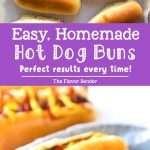 These Easy to make Homemade Hot Dog Buns, are perfectly soft and delicious! This dough is versatile enough to be hot dog buns, subs, or hamburger buns, and absolutely easy to make! #HotDogBuns #BurgerBuns #EasyBreadDough #SummerRecipes