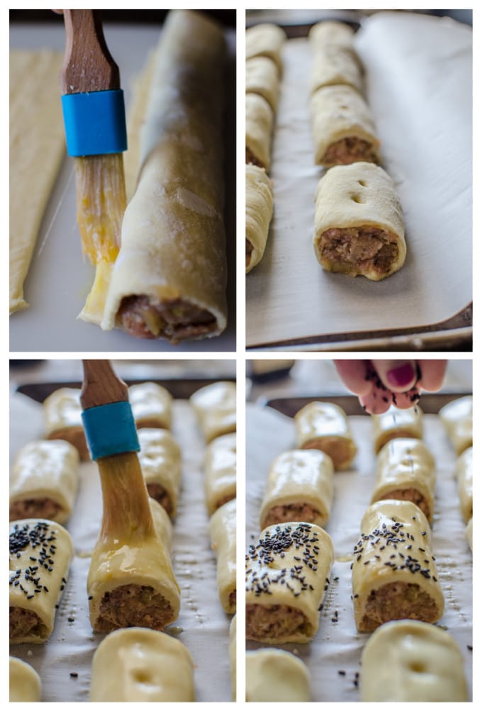 How to make Sausage Rolls - Caramelized Apple and Fennel Pork Sausage Rolls - Homemade sausage rolls with a delicious gourmet flavour twist! Wow your guests with this fancy appetizer, that everyone will be addicted to. 