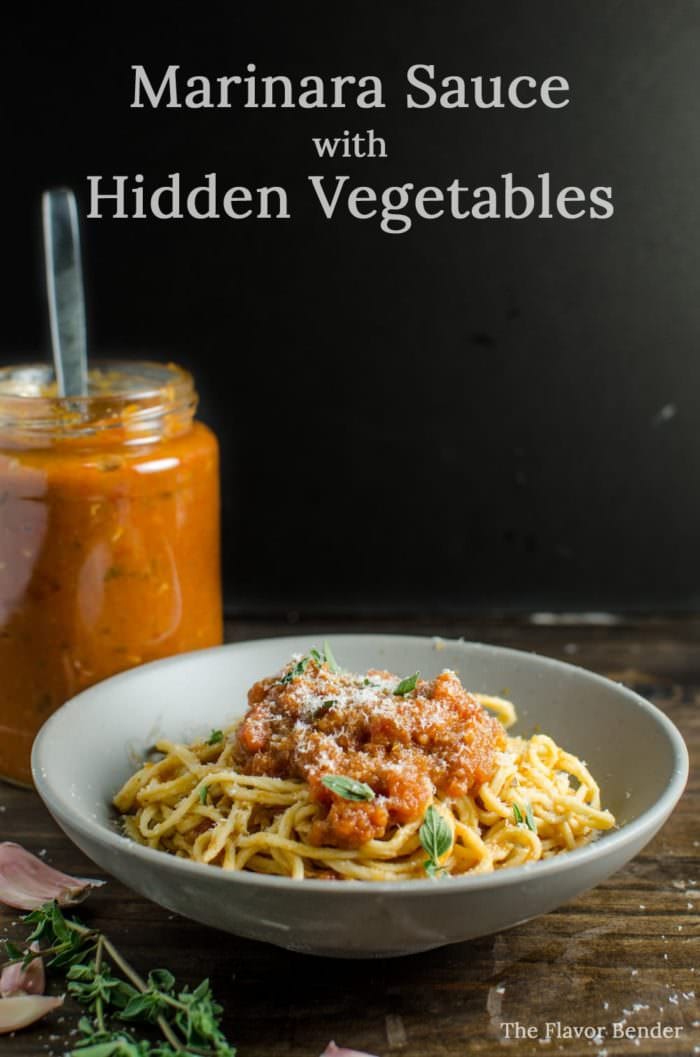 Marinara Sauce with Hidden Vegetables - This Marinara Sauce can be used as Pasta Sauce, Base for Bolognese, Dipping Sauce OR Pizza Sauce! So Versatile and packed with flavor and HEAPS of nutrition!