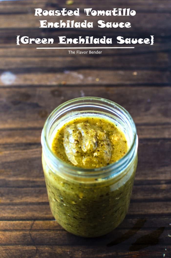  Homemade Tomatillo Enchilada Sauce - With a little kick from jalapenos, concentrated flavour from roasting tomatillos and pablanos, a little tang from lime juice and all the amazing spices, this delicious homemade green enchilada sauce will transform anything you pair it with! REPIN to save. CLICK to get the recipe