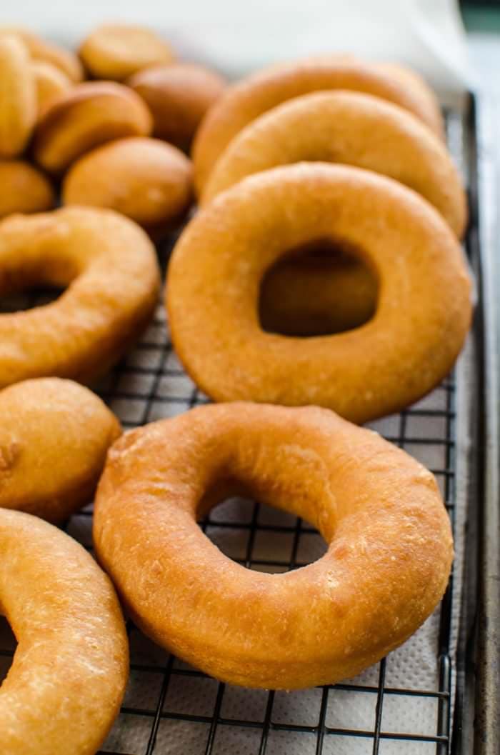 Perfect Glazed Doughnuts - The guide to Perfect Doughnuts with a vanilla glaze with a complete troubleshooting guide. Now you can have perfect doughnuts every single time