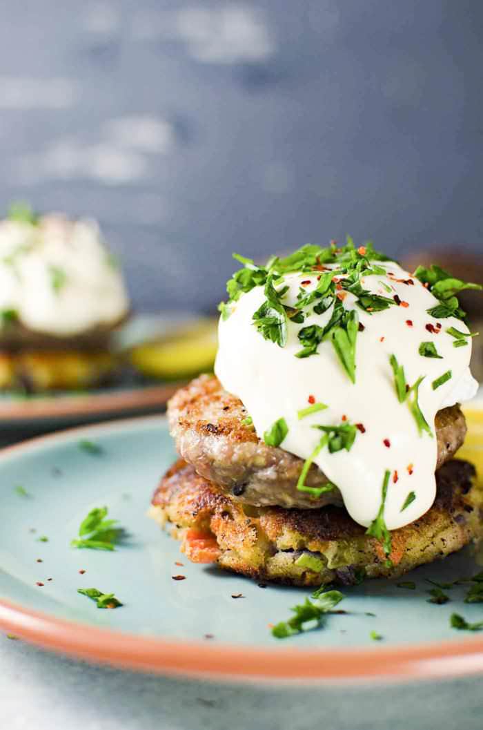 Asian spiced breakfast sausages - Delicious and easy breakfast sausages seasoned with a wonderful spice paste and can be made ahead of time for easy breakfasts! Use pork or chicken! Juicy, spicy and fantastic for brunch too!