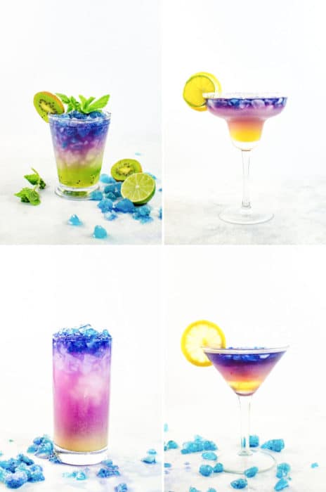 Magical Color Changing Cocktails (Galaxy Cocktails) - Four incredible Magical Cocktails to make and be inspired to make your own! Wow your friends and family with these fun and unique cocktails made with color changing alcohol. 