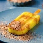 Spicy Pineapple Popsicles (Paletas) - layered with a spicy, salty spice mix that enhances the fruity freshness and sweetness even more! 