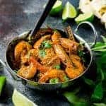 Authentic Sri Lankan Prawn Curry (Shrimp curry) - Learn all the tips and secrets into making the best spicy and creamy prawn or shrimp curry in your life! Can be adapted to your preference, and a perfect and easy recipe for a weeknight meal!