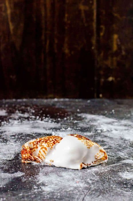The perfect homemade marshmallow caramelizes and melts beautifully for smores.