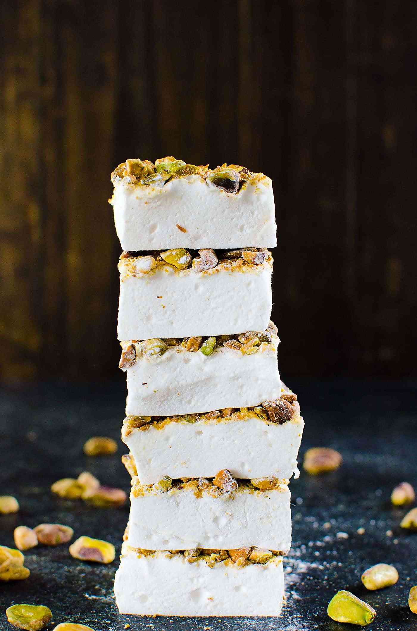Orange Blossom Marshmallows with Pistachios - 28
