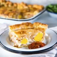 Ultimate Bacon and egg pies (breakfast pies) are a New Zealand classic with smokey bacon and eggs, leeks, cheese and flaky puff pastry! Perfect for breakfast, brunch or even as breakfast for dinner!