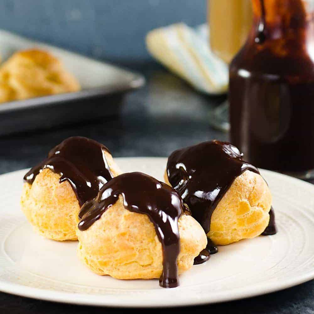 perfect chocolate profiteroles with pastry cream the flavor bender
