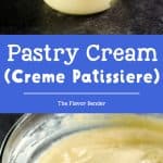 Creme Patissiere - creamy Vanilla pastry cream, that is used in many desserts. Perfect for profiteroles and eclairs.  This recipe is gluten free, and also dairy free friendly.