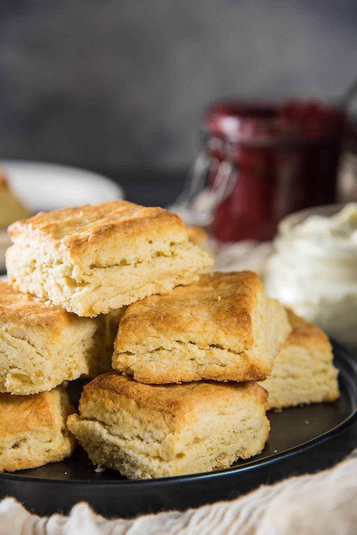 The Best Classic Cream Scones recipe - Step by step recipe with tips on how to make perfect flaky, buttery cream scones, that are so addictive! Easy to make and delicious.