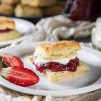The Best Classic Cream Scones recipe - Step by step recipe with tips on how to make perfect flaky, buttery cream scones, that are so addictive! Easy to make and delicious.