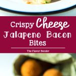Crispy Cheese Jalapeno Bacon Bites - These creamy, crunchy, flavorful fried cheese balls are perfect for game day snacking or as any party appetizer! Like Bacon Jalapeno Poppers, but even better!