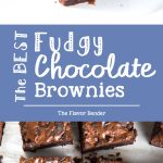 The Best Fudgy Chocolate Brownies - These fudgy brownies are made with cocoa powder with chunks of real chocolate in the brownies. With detailed tips on how to make perfect fudgy cocoa brownies. 