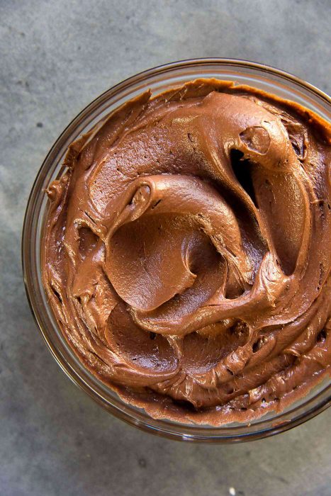 Creamy Chocolate Buttercream Frosting - fluffy, creamy, melt in your mouth soft chocolate buttercream with deep chocolate flavor! Plus it's super easy to make!