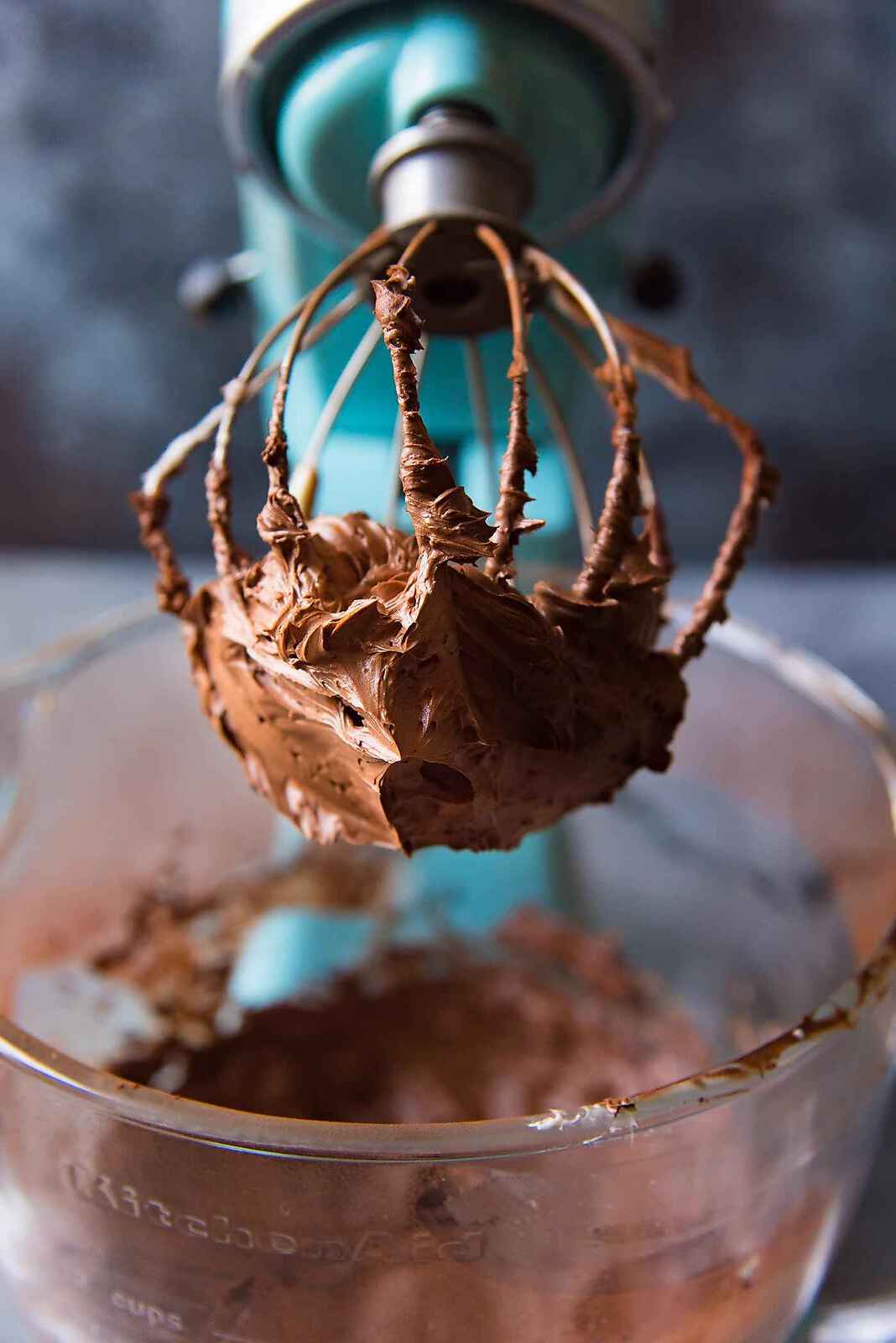 Cocoa powder mixed in with the butter to make frosting