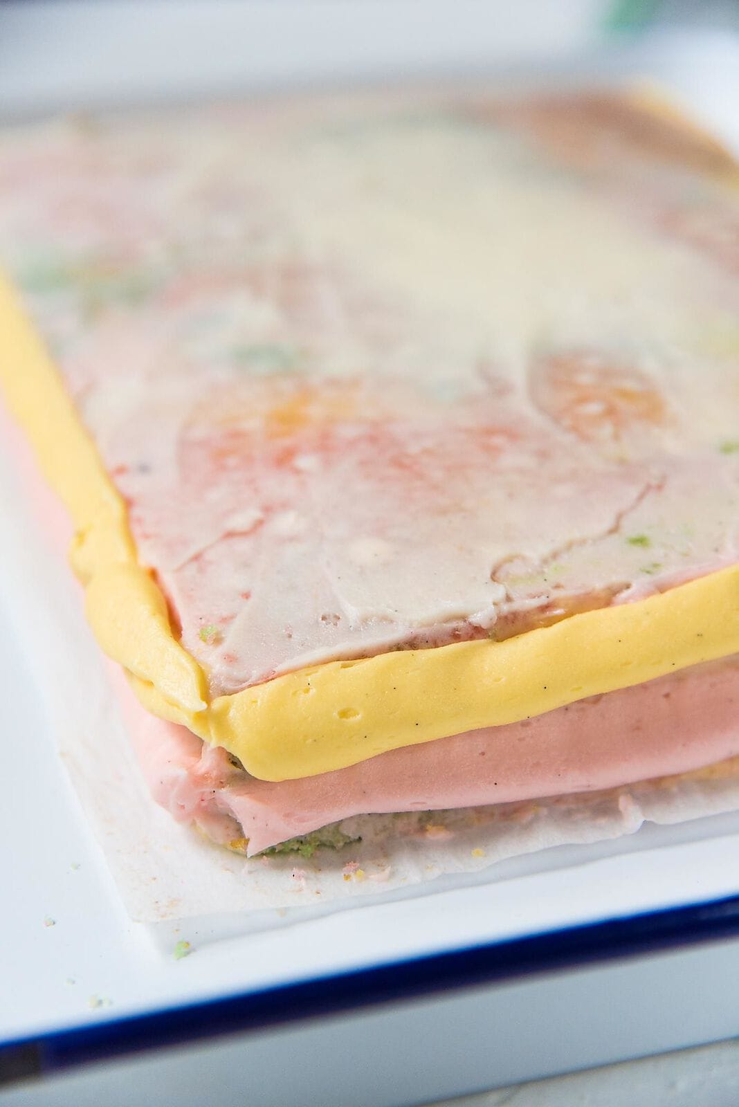 Ribbon Cake  Swirled Pastel Cake  - 3