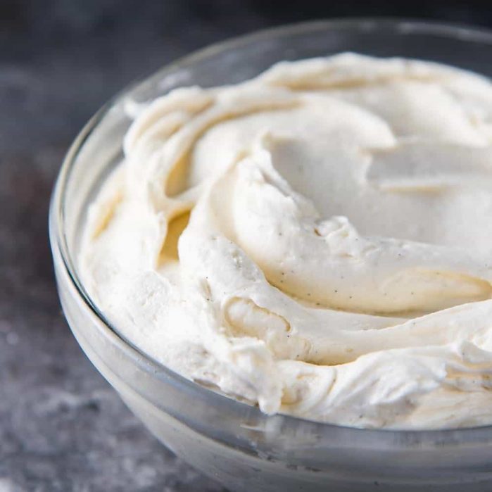 Perfect Vanilla Buttercream Frosting - creamy, fluffy, sweet, buttery, melt in your mouth frosting that is perfect to slather on anything. 