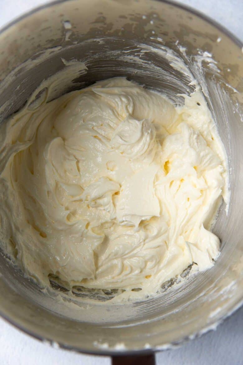 Cake batter after the eggs are added