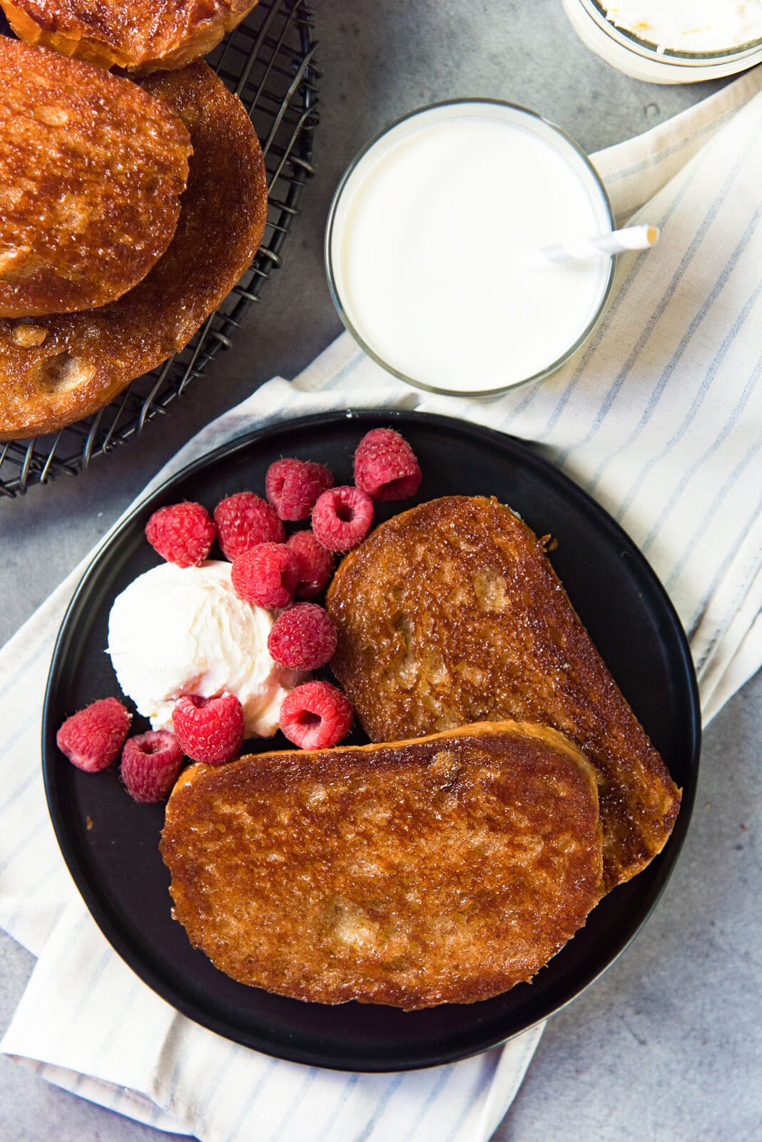 Best Cinnamon Toast - Sweet, crunchy, salty and delicious cinnamon toast with a crunchy, caramelized surface like Creme Brulee! Perfect for dessert or breakfast!