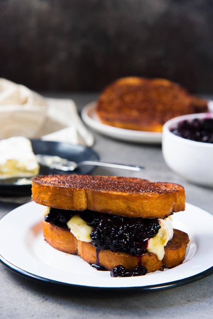 Roasted Blueberries and Brie with Cinnamon Toast - 20