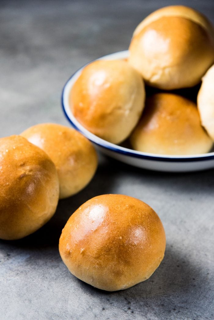 Curried Beef buns - Golden brown freshly baked meat stuffed buns. A versatile and delicious!