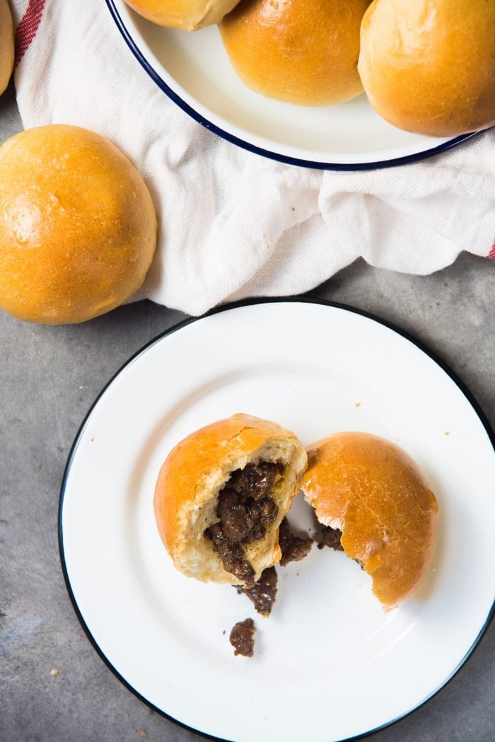 Sri Lankan Curried Beef buns - Beef stuffed buns that your family will love. Great to make ahead and travels really well.