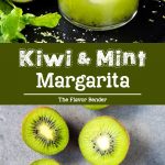 Mint Kiwi Margarita - A delicious margarita with tangy kiwi fruit, and refreshing mint! Perfect Summer sipper. Make individual cocktails or a batch mint kiwi margarita punch! #Margarita #PunchRecipes #KiwiFruit #Cocktails