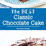 This Classic Chocolate Cake is the only and best chocolate cake recipe you will ever need! It has layers of soft, airy chocolate cake layers, with a creamy, buttery, melt in your mouth Chocolate buttercream frosting. Perfect cake for Birthday cake, or any occasion. 
