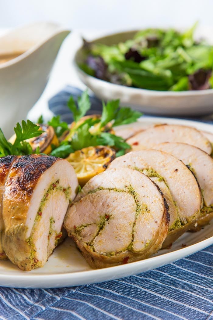 Sous Vide Turkey Roulade is cooked slow and low in the sous vide to guarantee the most perfectly tender, juicy, succulent results! Perfect for Thanksgiving and Christmas!