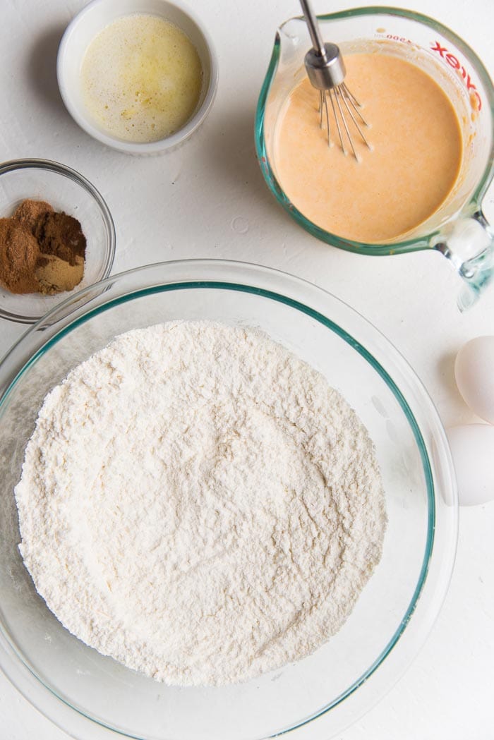Easy Pumpkin Pancakes with Maple Pecan Topping - 81