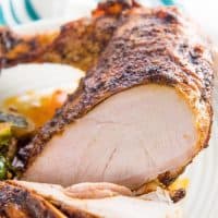 Oven Roasted Turkey Breast - Learn how to cook, perfectly cooked, tender and juicy turkey breast in the oven. Perfect for Thanksgiving or Christmas celebrations!