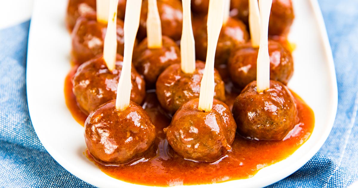 Delicious Cocktail Meatballs - The Flavor Bender