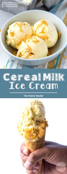 homemade cereal milk ice cream