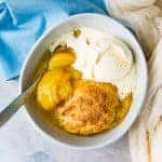 Classic peach cobbler social media