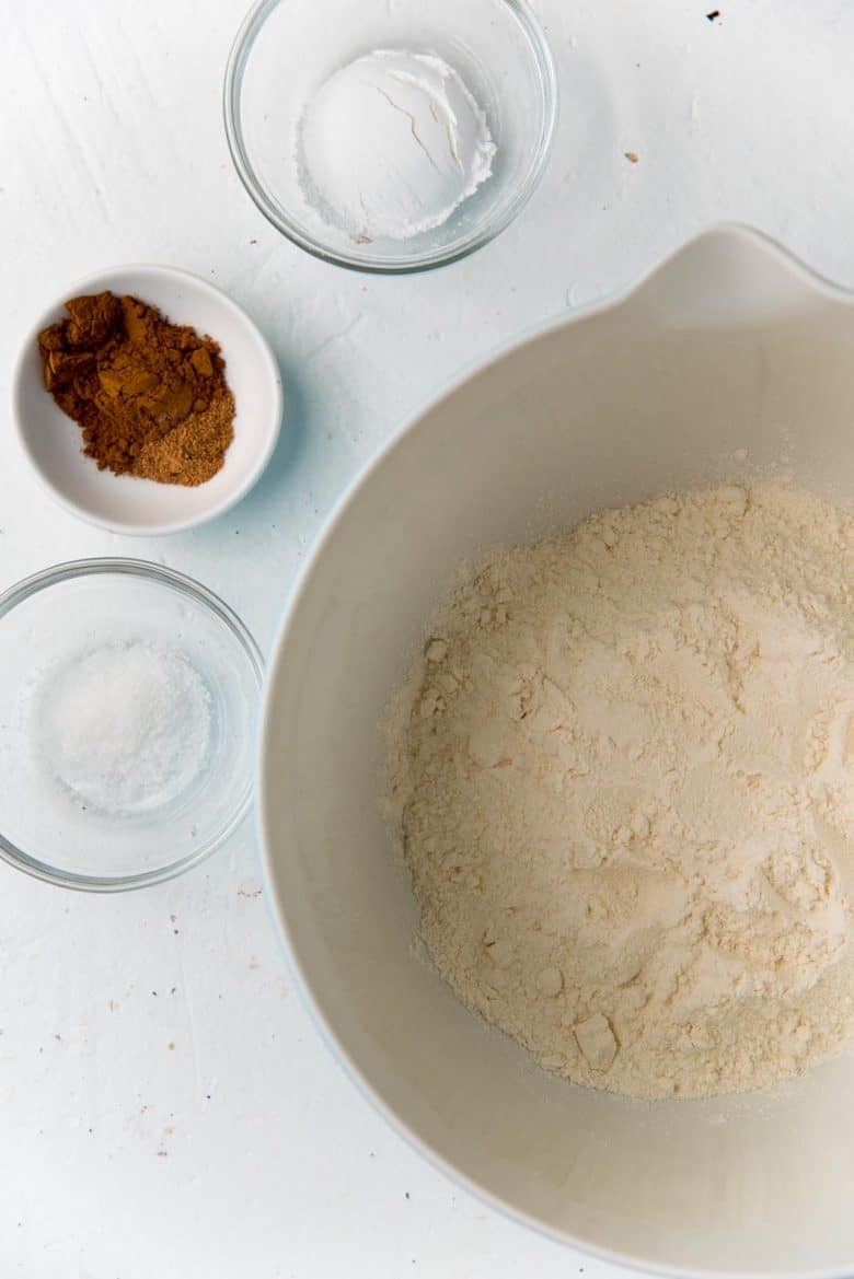 Dry ingredients for basic muffins