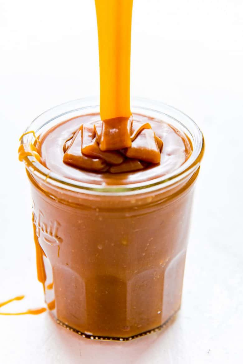 Salted Caramel Sauce in a jar