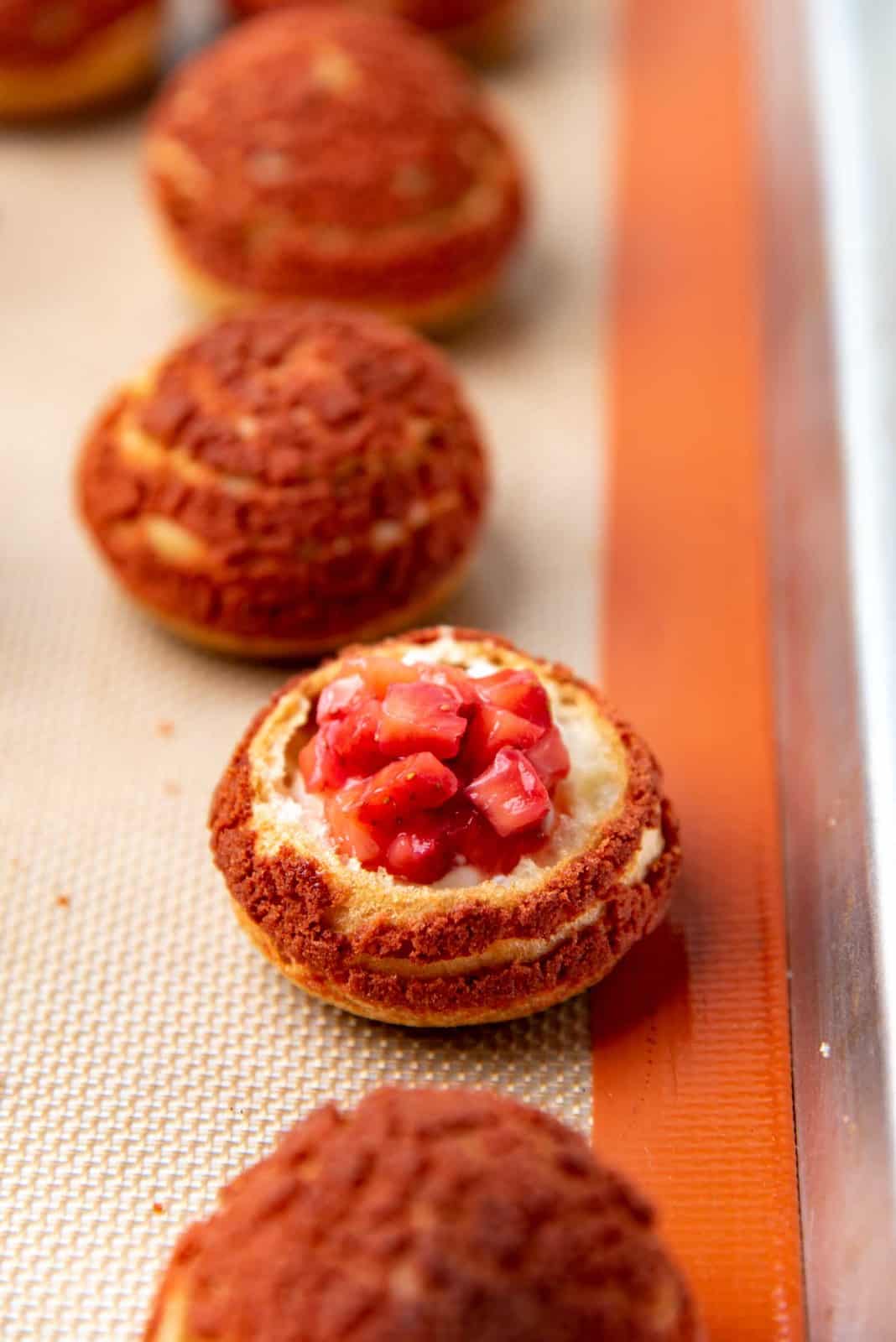 Strawberry Cream Puffs - 42