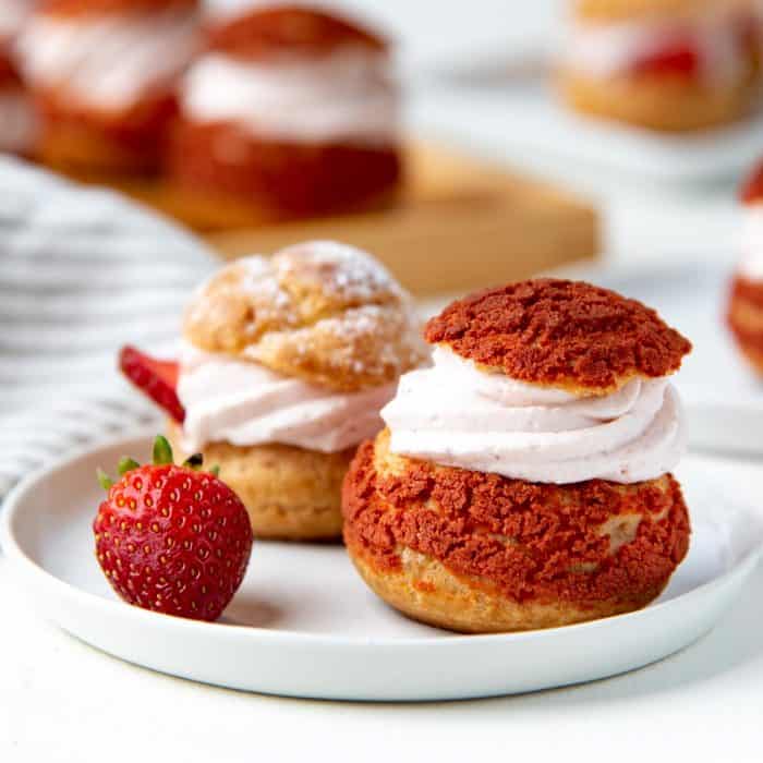 Strawberry Cream Puffs The Flavor Bender