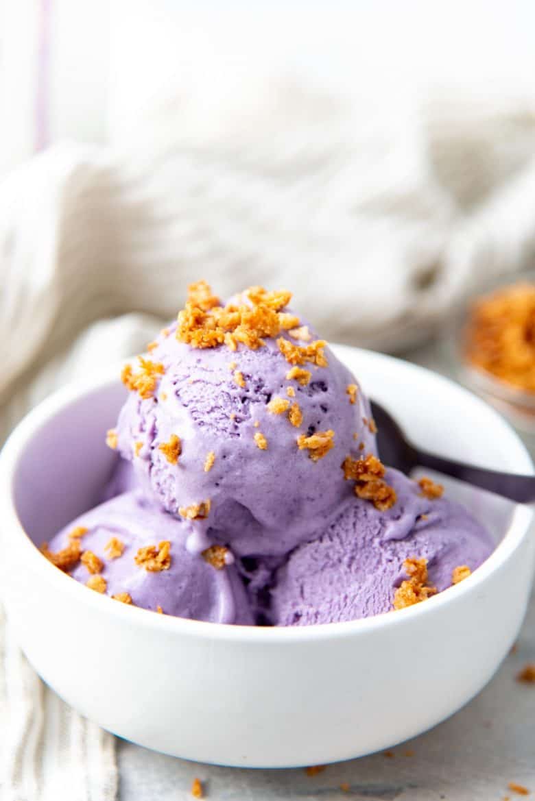 Ube ice cream recipe with ice cream maker sales