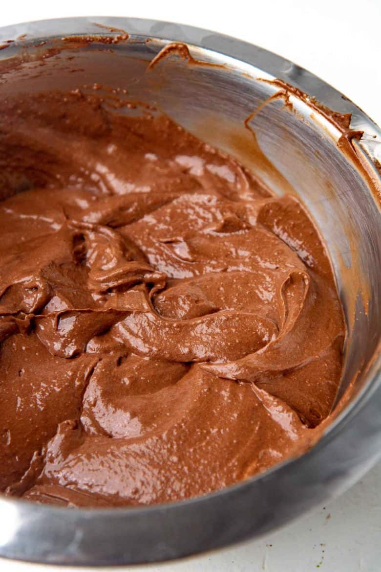 Light and fluffy perfect chocolate mousse mixture