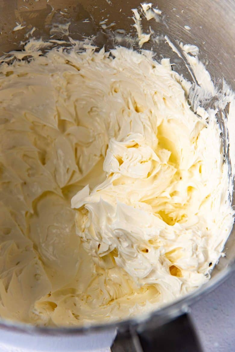 Butter and cream, whipped until creamy, and fluffy